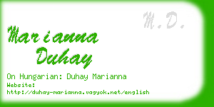 marianna duhay business card